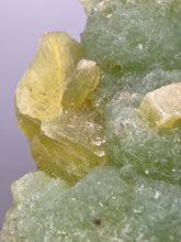Load image into Gallery viewer, High-Grade Green Heulandite on Peach Stilbite Crystal Cluster | Deccan Traps, Maharashtra, India | Collector Mineral Specimen