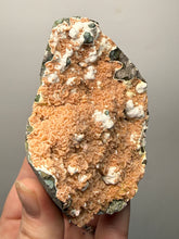 Load image into Gallery viewer, Peach Druzy Heulandite on Matrix – India | Rare Peach Crystal Mineral Specimen for Collectors & Display