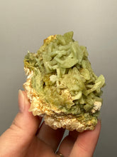 Load image into Gallery viewer, High-Grade Green Heulandite on Peach Stilbite Crystal Cluster | Deccan Traps, Maharashtra, India | Collector Mineral Specimen