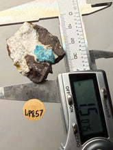 Load image into Gallery viewer, Rare Electric Blue Pentagonite on Druzy Matrix – Collector Mineral Specimen | India