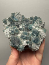 Load image into Gallery viewer, Premium Natural Blue Fluorite on Quartz Matrix
Collector Mineral Specimen – Inner Mongolia, China
Xianghualing Mine, Hunan Province, China