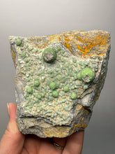 Load image into Gallery viewer, High-Grade Green Wavellite Collectors Specimen - Radiating Botryoidal Crystal Formation - Arkansas, USA