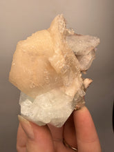 Load image into Gallery viewer, High-Grade Apophyllite on Pink Stilbite Zeolite | Indian Collector Mineral Specimen