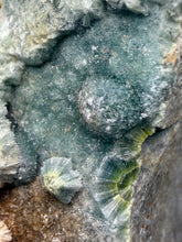 Load image into Gallery viewer, High-Grade Blue Green Wavellite Collectors Specimen - Radiating Botryoidal Crystal Formation - Arkansas, USA