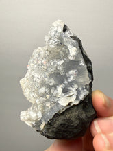 Load image into Gallery viewer, Druzy Chalcedony Stalactite with Druzy Clear Apophyllite | Maharashtra, India
