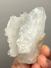 Load image into Gallery viewer, High-Luster Apophyllite with Red Heulandite & Pink Stilbite on Druzy Chalcedony