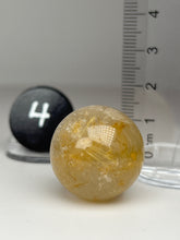 Load image into Gallery viewer, Golden Rutile Quartz (AKA Golden Angel Hair Quartz) Sphere
