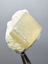 Load image into Gallery viewer, Rare Druzy Golden “Diamond” Calcite on Zeolite Matrix — Maharashtra, India | Collector Cabinet Specimen