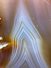 Load image into Gallery viewer, Indonesian Sumatra Agate Pair – Vibrant Banded Chalcedony with Rich Color Zoning | Ethical Lapidary & Collector Display Specimens