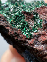 Load image into Gallery viewer, Brochantite Collector Mineral Specimen – Vivid Green Copper Crystals from Morocco