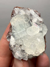 Load image into Gallery viewer, Lustrous Apophyllite over Red Heulandite (Zeolite Pocket) — Deccan Traps, Maharashtra, India