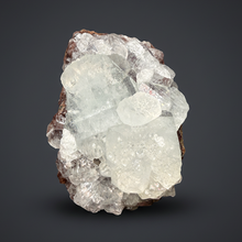 Load image into Gallery viewer, Lustrous Apophyllite over Red Heulandite (Zeolite Pocket) — Deccan Traps, Maharashtra, India