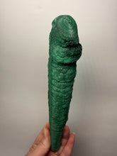 Load image into Gallery viewer, 8.5” Druzy Malachite Stalactite — Botryoidal “Cave” Formation | DR Congo | Collector Mineral Specimen