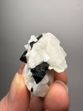 Load image into Gallery viewer, Dark Green Cap Stak Nala Tourmaline with Cleavelandite Matrix – Haramosh Mountains, Pakistan