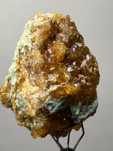 Load image into Gallery viewer, Hessonite Garnet Cluster on Matrix – Natural Collector Specimen from Pakistan | High-Grade Orange-Red Garnet Crystals