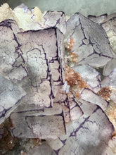 Load image into Gallery viewer, QR Code Fluorite with Druzy Chalcedony from Guizhou Province, China