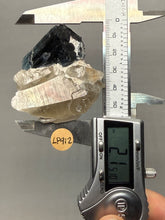 Load image into Gallery viewer, Blue Cap Tourmaline on Quartz Specimen – Pakistan
