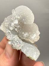 Load image into Gallery viewer, Druzy Chalcedony Stalactites with Druzy Clear Apophyllite | Maharashtra, India