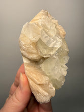 Load image into Gallery viewer, High-Grade Light Green Apophyllite on Pink Stilbite Zeolite | Indian Collector Mineral Specimen