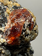 Load image into Gallery viewer, Naturally Faceted Zircon Crystal on Pegmatite–Biotite Matrix • Pakistan Mineral Specimen