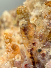 Load image into Gallery viewer, “Goblin Chalcedony” Pink & Orange Druzy Botryoidal Stalactites — Tichka Massif, High Atlas, Morocco