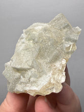 Load image into Gallery viewer, Rare Druzy Golden “Diamond” Calcite on Zeolite Matrix — Maharashtra, India | Collector Cabinet Specimen