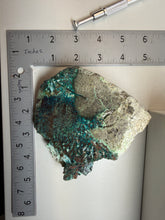 Load image into Gallery viewer, 4” Polished Native Copper in Chrysocolla — Display Specimen (Indonesia)