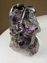 Load image into Gallery viewer, Elestial Smokey Amethyst Cluster as Secondary Quartz Growth • Brazil