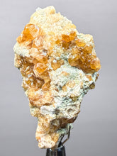 Load image into Gallery viewer, Hessonite Garnet Cluster on Matrix – Natural Collector Specimen from Pakistan | High-Grade Orange-Red Garnet Crystals