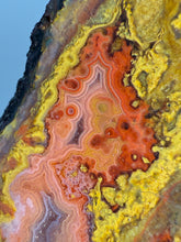 Load image into Gallery viewer, Pink Yellow Red Moroccan Agate | High Atlas Mountains •UNPOLISHED LAPIDARY SLAB