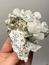 Load image into Gallery viewer, 3.5” New Find: Huanzala Mine Peru Sphalerite + Chalcopyrite + Apatite + Calcite + Quartz | Collector Display Specimen