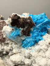 Load image into Gallery viewer, Rare Electric Blue Cavansite on Druzy Matrix – Collector Mineral Specimen | India
