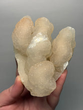 Load image into Gallery viewer, High-Grade Pink “Dream Cloud” Druzy Chalcedony Stalactite — Maharashtra, India (Collector Display Specimen)