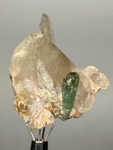Load image into Gallery viewer, Blue Indicolite & Mint Green Tourmaline on Quartz Matrix – Pegmatite Mineral Specimen from Pakistan