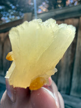 Load image into Gallery viewer, Golden Yellow Stilbite + Golden Calcite • Maharashtra, India