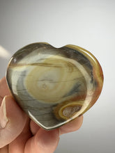 Load image into Gallery viewer, Cobra Jasper Puff Heart from India • High Grade
