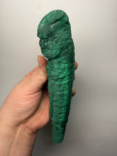 Load image into Gallery viewer, 8.5” Druzy Malachite Stalactite — Botryoidal “Cave” Formation | DR Congo | Collector Mineral Specimen