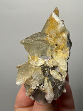 Load image into Gallery viewer, Isometric Fluorite & Scalenohedral Calcite Specimen | Pakistan Mineral Collector Display Piece