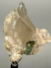 Load image into Gallery viewer, Blue Indicolite & Mint Green Tourmaline on Quartz Matrix – Pegmatite Mineral Specimen from Pakistan