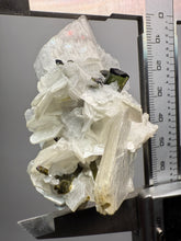 Load image into Gallery viewer, Dark Green Cap Stak Nala Tourmaline on Cleavelandite Matrix – Haramosh Mountains, Pakistan