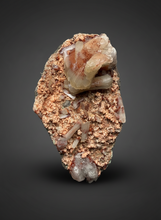 Load image into Gallery viewer, Rare Red Druzy Apophyllite with Red Stilbite Cluster | India | Collector Mineral Specimen