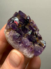Load image into Gallery viewer, Premium Hematite-Phantom Deep Magenta Ametrine Cluster | Deccan Traps, India | Collector Mineral Specimen