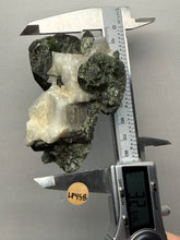 Load image into Gallery viewer, Electric Green Diopside on Quartz – Collector Mineral Specimen (Gilgit-Baltistan) Pakistan