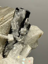 Load image into Gallery viewer, Green Cap Dark Green Stak Nala Tourmaline on Cleavelandite on Matrix – Haramosh Mountains, Pakistan