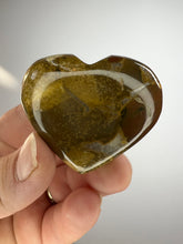 Load image into Gallery viewer, Cobra Jasper Puff Heart from India • High Grade