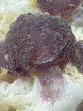 Load image into Gallery viewer, Etched Botryoidal Lavender Fluorite on Quartz Matrix Collector Mineral Specimen — Hunan, China
