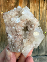 Load image into Gallery viewer, Mint Green + Pink Apophyllite + Pink Heulandite • Maharashtra, India