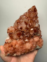 Load image into Gallery viewer, LARGE Rare Red Druzy Apophyllite with Red Stilbite Cluster | India | Collector Mineral Specimen