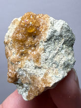 Load image into Gallery viewer, Hessonite Garnet Cluster on Matrix – Natural Collector Specimen from Pakistan | High-Grade Orange-Red Garnet Crystals