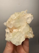 Load image into Gallery viewer, High-Grade Light Green Apophyllite on Pink Stilbite Zeolite | Indian Collector Mineral Specimen